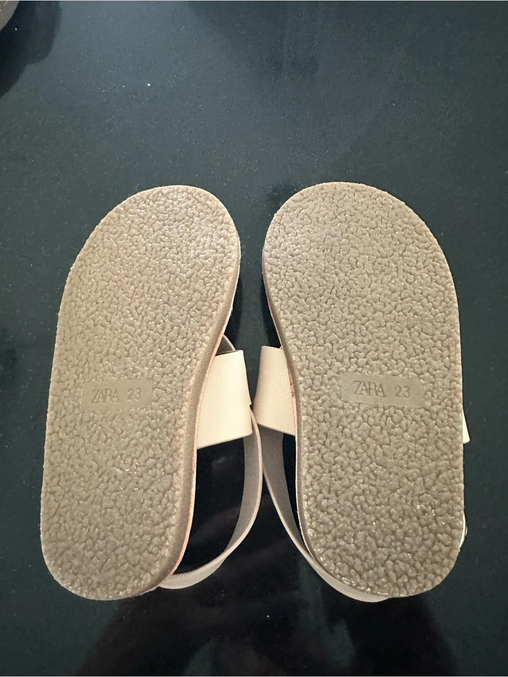 Zara Cream Girls Starfish Strap Sandals